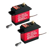 2pcs DS3225 25KG 270 Degree High Torque RC Digital Servo - Miuezuth Waterproof Full Metal Gear Servo Motor with 25T Servo Horn for RC Robotic Arm Model DIY Baja Car 1/10 Scale Crawler Truck