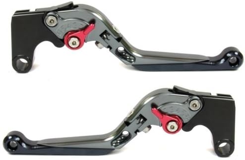 Extendable Folding Brake and Clutch Levers for Kawasaki Z1000 Z1000R 2017 2018-Grey