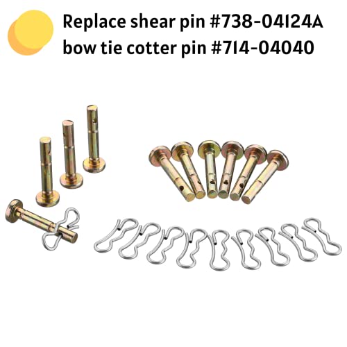 Shear Pins/Cotter 10Pack Fit MTD CUB &Troy-bilt 738-04124A 714-04040