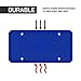 Rightcar Solutions Silicone License Plate Frame | The Original Premium Grade Silicone Car Plate Frame | Rust Proof, Rattle Proof, Weather Proof License Plate Holder (Blue)