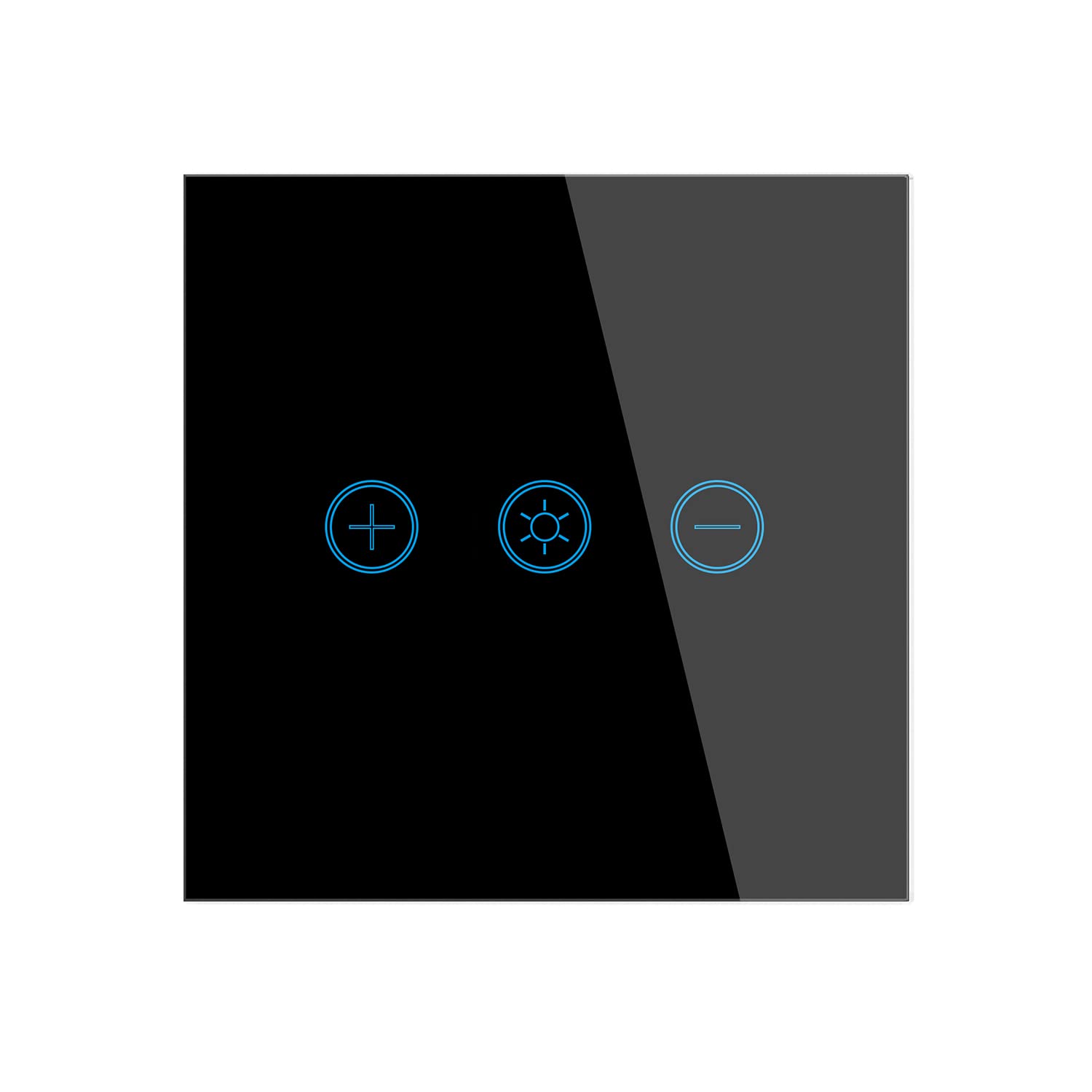 Lancoon Professional Dimmer Switch with Tempered Glass Panel Support Voice Wireless Remote Control Timing Funtion for Dimmable Light Bulb Fixture(Black)