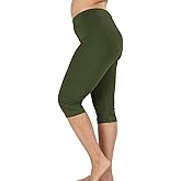 Zenana Premium Cotton Regular and Plus Size 15 INCH Capri Leggings