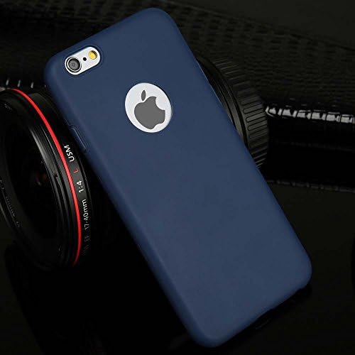Todxie(TM) Candy Color Ultrathin Phone Case For iPhone 7 6 6s Plus 5 5s SE Soft TPU Cases Matte Back Cover Coque For iPhone7 Plus [Navy For iPhone 6 6s Plus]