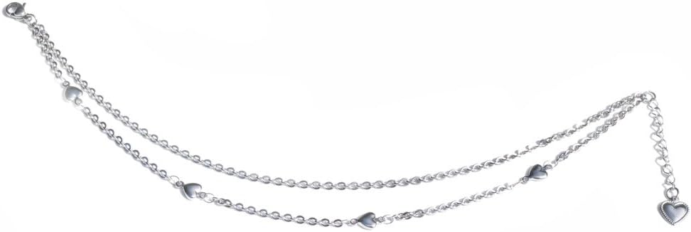 Korway Never tarnish stainless steel anklets 9 inch, 10 inch, 11 inch for women girl K06