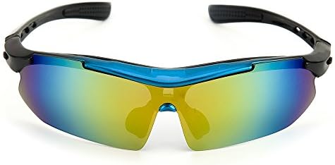 Defier Polarized Sports Sunglasses night vision goggles with 5 Interchangeable Lenses for Cycling Driving Running glasses