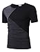 MrWonder Men's Casual Slim Fit Short Sleeve Color Block T shirt Contrast Color Shirts