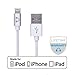 Gear Beast WI069 6-feet Aluminum Lightning Charging Cable for for iPhone 6s / 6s Plus / 6/6 Plus / 5 / iPad/iPad Pro/iPad Air/iPad Mini - Silver (Apple Certified)