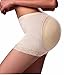 Gotoly Women's Seamless Butt Lifter Padded Panties Enhancer Womens Underwear (M, Beige)