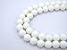 jennysun2010 Natural Matte Frosted White Alabaster Gemstone 10mm Round Loose 40pcs Beads 1 Strand for Bracelet Necklace Earrings Jewelry Making Crafts Design Healing