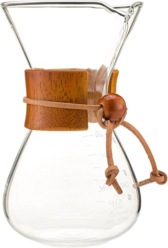 Chemex style pour over coffee maker by mixpresso (13.5 ounces)
