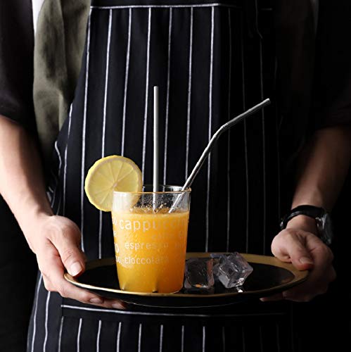 image for BnMM Long Reusable Stainless Steel Drinking Straw Included Free Cleani