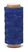 Mandala Crafts 150D 210D 0.8mm 1mm Leather Sewing Stitching Flat Waxed Thread String Cord (150D 0.8mm 250M, Blue)