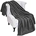 Bare Home Polar Fleece Blanket - Throw - Grey - Warm & Cozy - Premium Fleece for Bed, Sofa, Camping, Travel and Cold Nights - Lightweight Blanket (Throw, Grey)