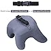 Mudder Car Travel Pillow Head Chin and Neck Support Pillow Rest, Memory Foam Neck Pillow for Car Comfort Claw-Style with Machine Washable Cover (Gray)