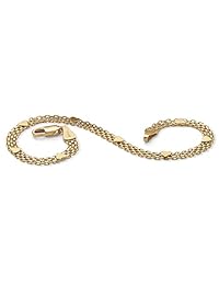 10 K Amarillo Oro bismark-link Corazón pulsera 7.25"