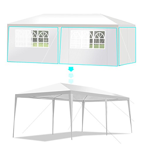 oldzon 10'x20' Canopy Party Wedding Tent Heavy Duty Gazebo Cater Event W/Side Walls with Ebook
