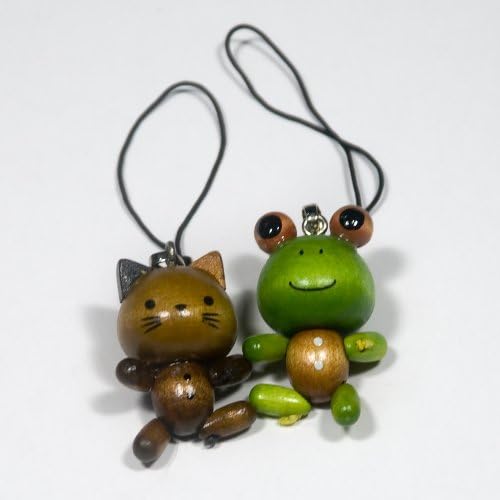 Blancho Ornament [Smile Frog & Cat] - Cell Phone Charm Strap/Camera Charm Strap/Handbags Charms