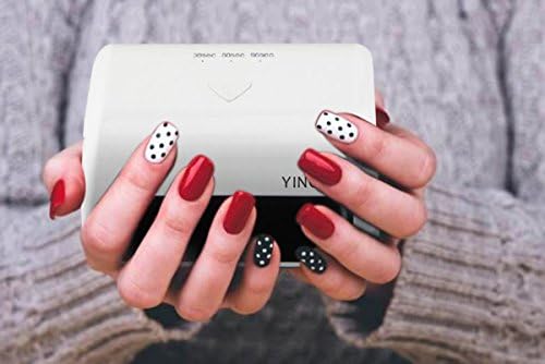 PrimpEra Professional nail lamp Electric Portable Mini Nail LED UV Lamp in 9W Nail Dryer for Nails (white)