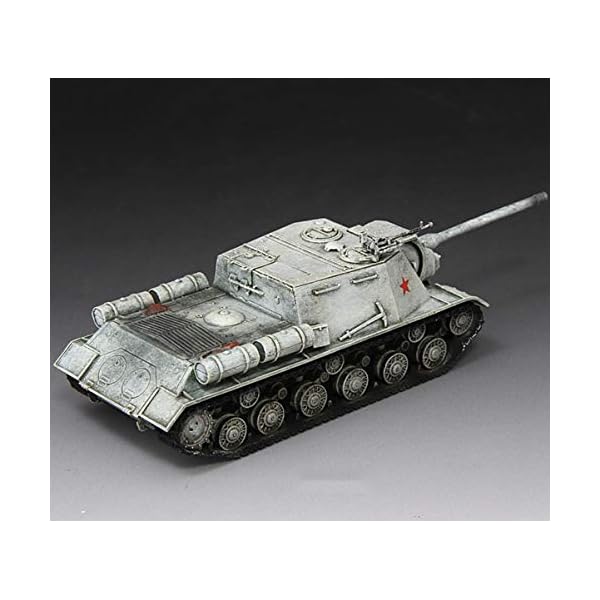 SY-Heat Tankmodelldekoration, Gepanzerter Tankmodell ISU-122 Snow Painting Tank Replik 1/72 Military Collection… – Bild 6