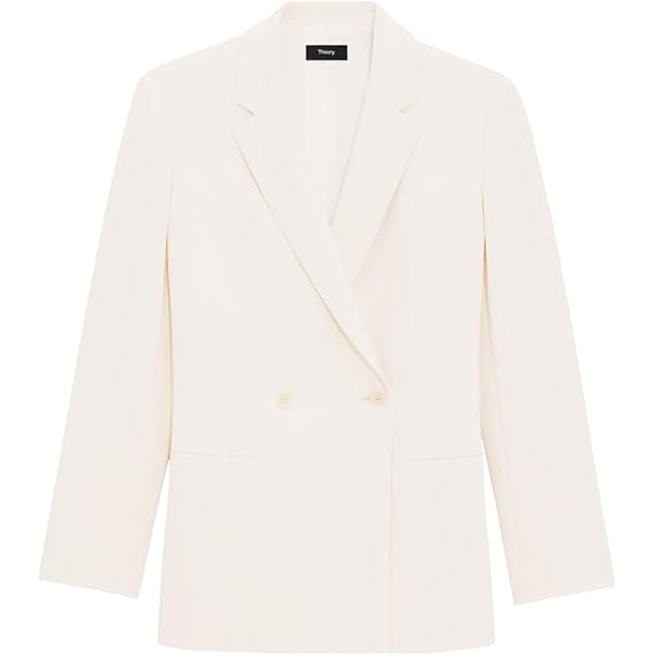 美品♡現行 24SS セオリー Lindrayia Jacket B M Theory(セオリー) ADMIRAL CREPE / LINDRAYIA B ノーカラー