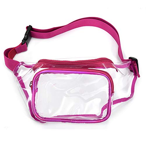 red clear fanny pack