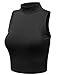 FPT Womens Sleeveless Mock Neck Crop Top