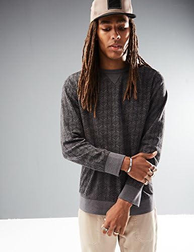 Rebel Canyon Young Men's Long Sleeve Crewneck Printed Pullover Sweatshirt Top