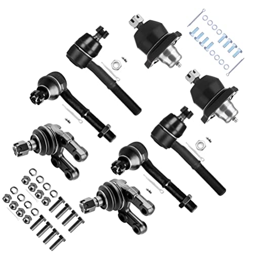 Photo 1 of SCITOO 8pcs Front Suspension Kit Inner Outer Tie Rod End fit 1987-1992 for Nissan Pathfinder 1995-1996 for Nissan Pickup 1986-1994 for Nissan D21 Upper Lower Ball Joint