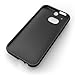 Pomufa Icon Premium Ultra Slim Fit SoftGel Flexible TPU Case for HTC One M8 (2014 Release), Black