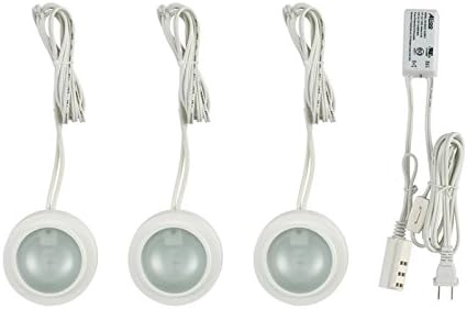 Alico Industries MZ413-5-30-K Zee-Puk Collection 3-Light Complete Kit, White Finish with Frosted Lens