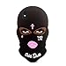 iPhone X Case, Miniko(TM) Thug Life 3D Cute Unique Cartoon Big Eyes Woman Face Masked Teared Girl Jesus Christian Cross Coque Soft Silicone Gel Case Cover for Apple iPhone X