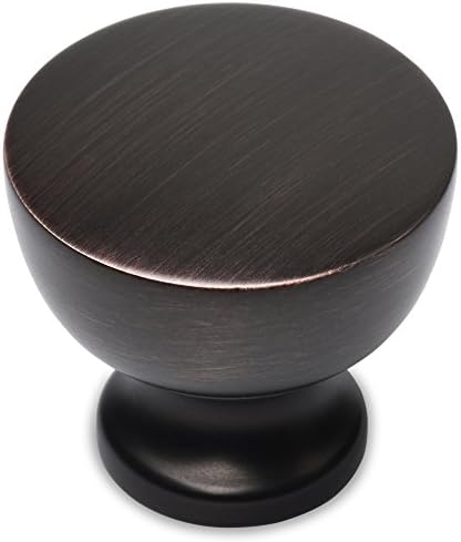 Southern Hills Oil Rubbed Bronze Cabinet Knobs - Premium Drawer Pulls 5-Pack - Round Furniture Hardware - Kitchen Handles - Dresser Fixtures - Home Accessories SHKM013-ORB-5