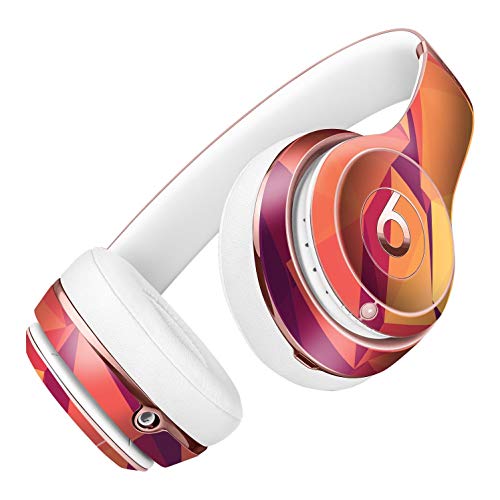 Neon Pink and Orange Geometric Shapes DesignSkinz Full-Body Skin Kit for The Beats by DRE Solo 3 Wireless Headphones/Ultra-Thin/Matte Finished/Protective Skin Wrap