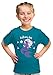 Birthday Girl Mermaid | Mermaid B-Day Party Cute Girly Top, Girl's Unisex T-Shirt - (Youth,XS) Teal