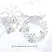 Aukmla Wedding Pearl Hair Vine Crystal Headbands and Bracelet Set Bridal Hair Wreath Silver Beads Head Chain Wedding Hair Accessories for the Women and Girls