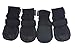 LONSUNEER Paw Protector Dog Boots Set of 4 Breathable and Protect Paws Soft Nonslip Soles Color Black Size Small