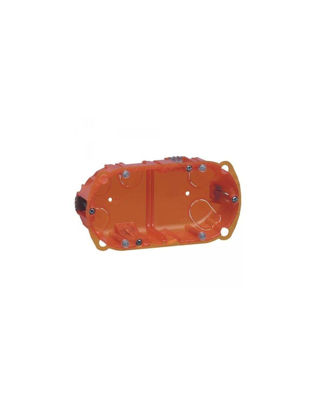 Legrand 080122 Multi-Material Batibox Box 2 Sockets or 4 to 5 Modules for Vertical or Horizontal Use, 50 mm Depth, Pack of 1