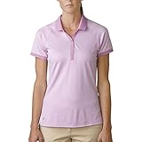 adidas Golf Women's Essential Pique Polo Shirt, Wild Orchid, Medium