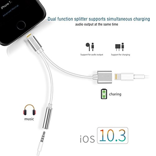 image for Lightning Adapter Cable Charge,iPhone 7/7 Plus Adapter 2Pack Aitaton i
