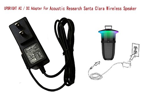 UpBright AC/DC Adapter Replacement for Acoustic Research AR Santa Clara Portable Sans fil Wireless Bluetooth Speaker AWSEE3 AWSEE3BK AWSEE2 AWSEE2BK AWSEE2BK2PKU AWSEE320 14V 1A Power Supply Charger