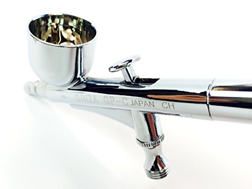 Ginza HP CS Dual Action Airbrush Gun / Gravity Feed (Model # GP-C) from Japan use for Nails. Airbrushing, Tanning, Tattoo, Body Spraying Painting, Auto Spray Painting or Art Painting