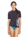 Kanu Surf Women's Standard UPF 50+ Short Sleeved Active Rashguard & Workout Top, Breeze Slate Grey, Medium