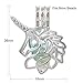 10pcs Silver Unicorn Pearl Cage Beads Cage Locket Pendant DIY Jewelry Making Supplies-for Oyster Pearls, Essential Oil Diffuser, Fun Gifts (Unicorn)