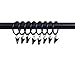 KANSPHY 28 Pack Drapery Curtain Clip Rings,Curtain Rod Eyelet Clip Ring-Antique Brass