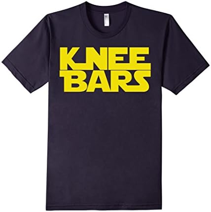 Arte Suave BJJ:  "Knee Bars"  Brazilian Jiu-Jitsu Shirt - Male Large - Navy