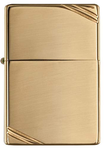 ZIPPO (ジッポー) ライター 無地 フラットトップ 270 ブラスポリッシュ 正規輸入品
