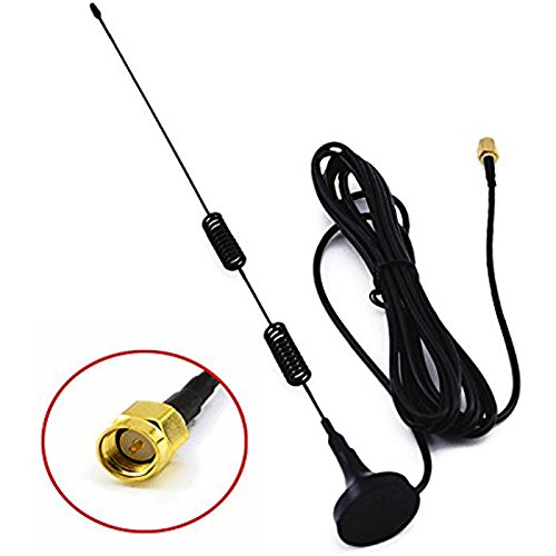 4G 5 dbi LTE Antenna Aerial Signal Booster 800-2700 Mhz with Magnetic Base SMA Male RG174 3m Cable ships from USA