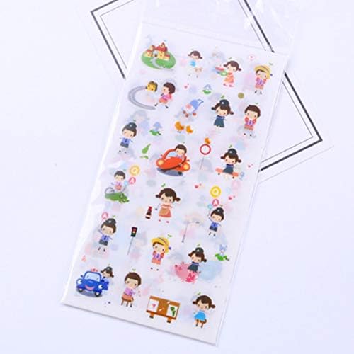 LIANGchueng Advanced 6 Pcs Unicorn Cartoon Character Rainbow Kawaii Laptop Stickers Decorations Diy Manual Stickers Office School Teaching Scrapbooking Gift Diary Sticker in fine style(None 2)