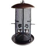 Stokes Select Giant Combo Screen Bird Feeder, Dual Seed Compartments, 10 lb Bird Seed Capacity