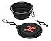 COLLAPSIBLE TRAVEL DOG BOWLS-Set of 2 Large (34oz) Bowls, Food Grade Silicone BPA Free, with Carabiners & Bottle Holders for Medium and Large Size Dogs, Folding Travel Dog Bowls for Food or Water